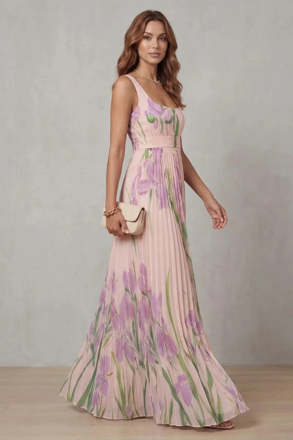Vestido Gabriela™ | Elegancia floral con Caída Plisada