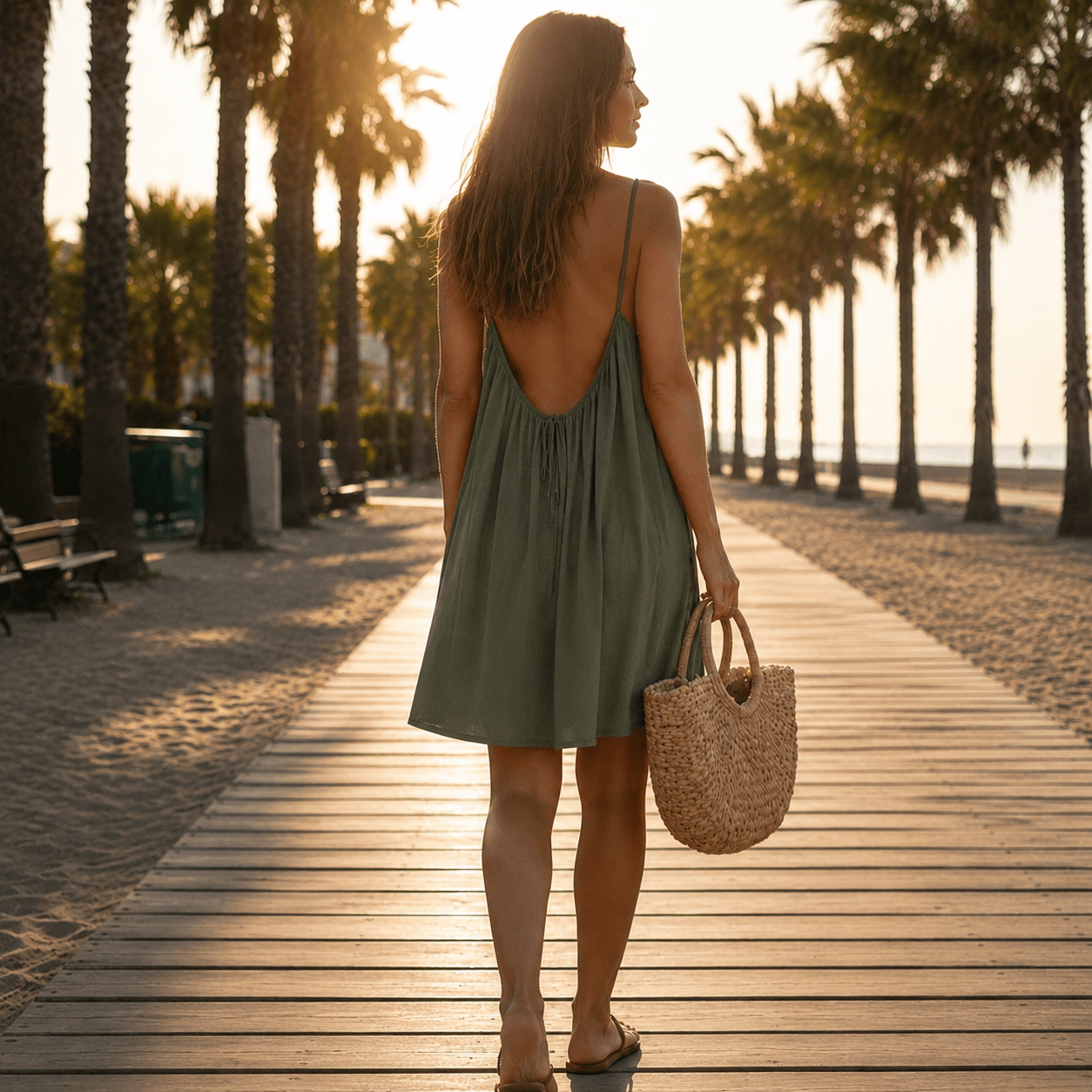 Brisa™ | Vestido fluido con espalda descubierta