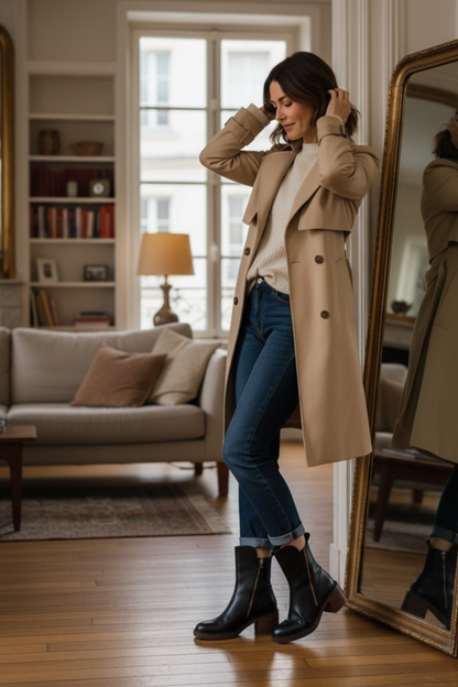 Alba™ | Botas con Tacón Cuadrado