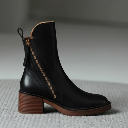 Alba™ | Botas con Tacón Cuadrado