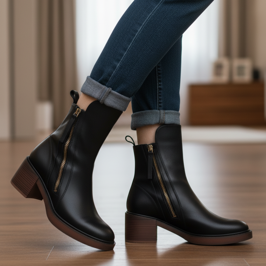 Alba™ | Botas con Tacón Cuadrado