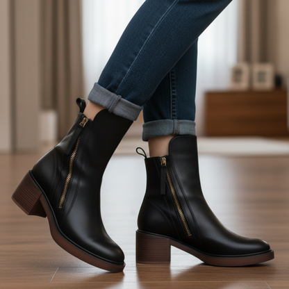 Alba™ | Botas con Tacón Cuadrado