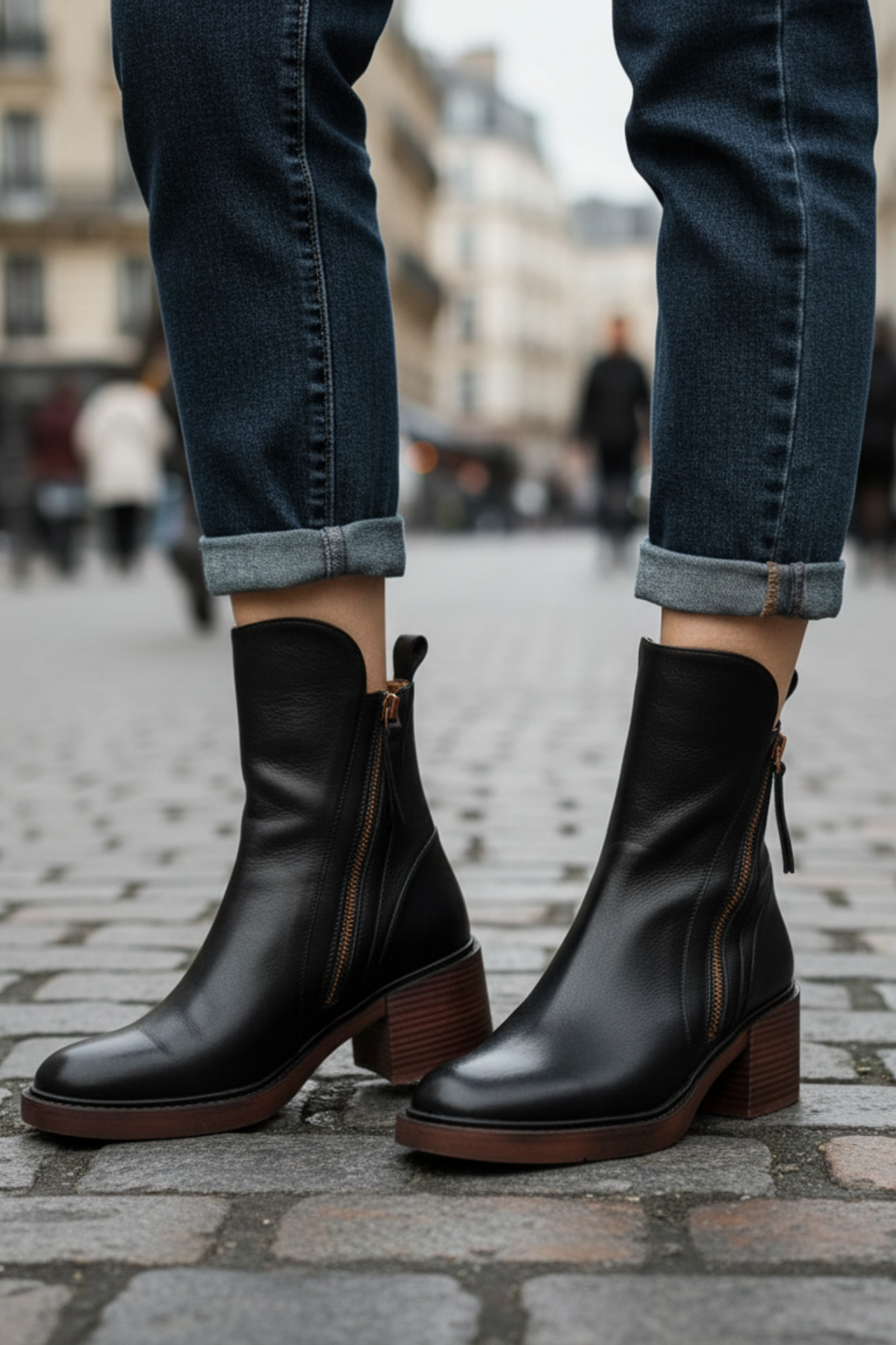 Alba™ | Botas con Tacón Cuadrado