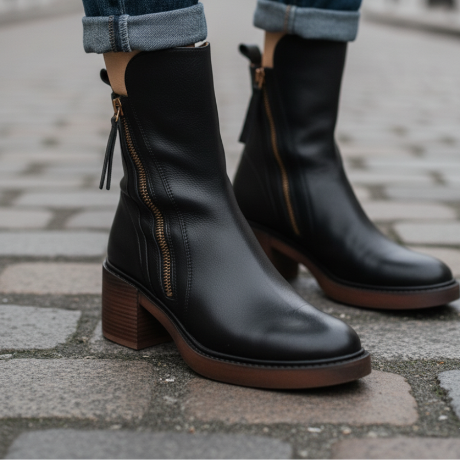 Alba™ | Botas con Tacón Cuadrado