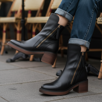 Alba™ | Botas con Tacón Cuadrado