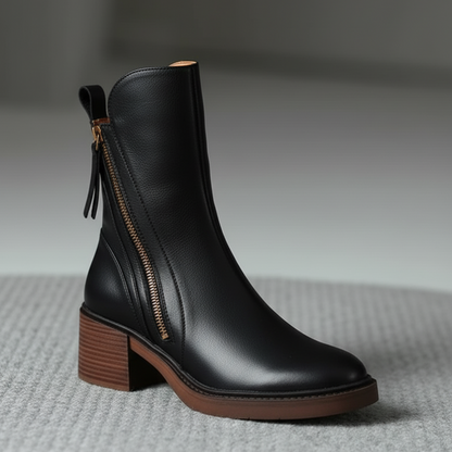 Alba™ | Botas con Tacón Cuadrado