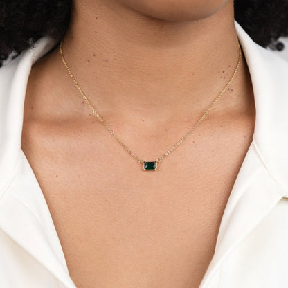 Collier Délicat avec Émeraude