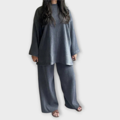 Ingrid - Conjunto Acanalado Talla Grande