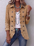 Paloma™ | Chaqueta con Estampado en Relieve y Volantes