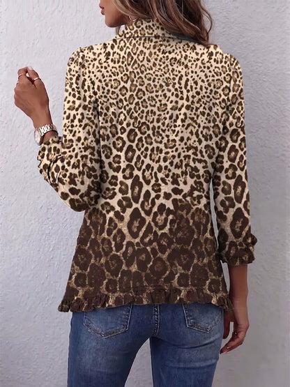 Nazarena™ | Chaqueta de Leopardo con Volantes