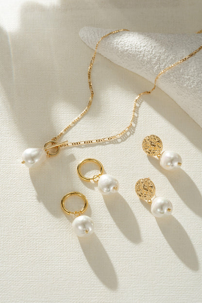 Collier Élégant avec Perle Dorée