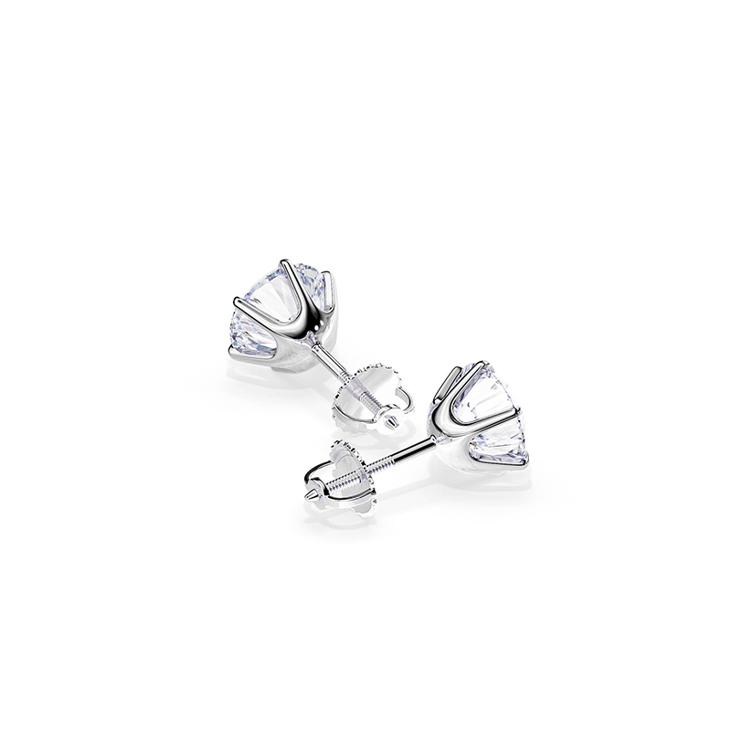 Pendientes Chic en Oro Blanco Tera