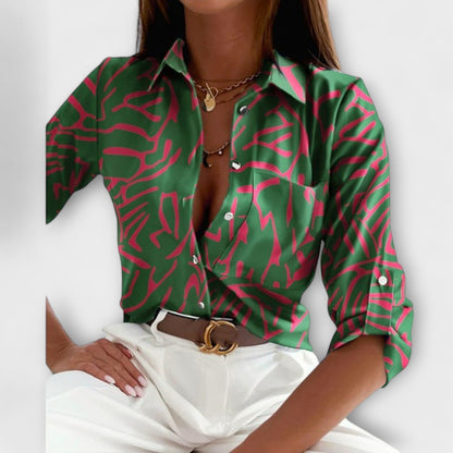 Romina - Blusa de gola clásica