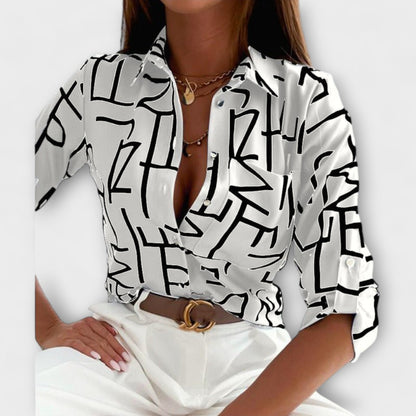 Romina - Blusa de gola clásica
